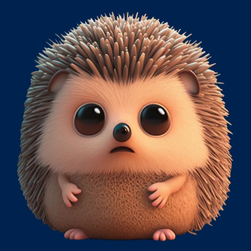 Mignon petit hérisson chibi