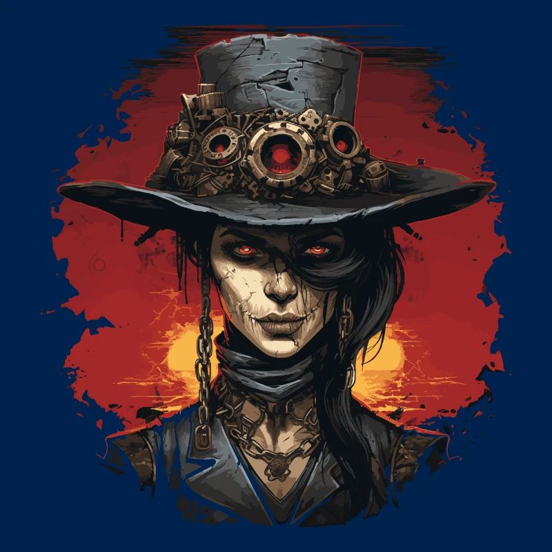 Emo Steampunk Mädchen