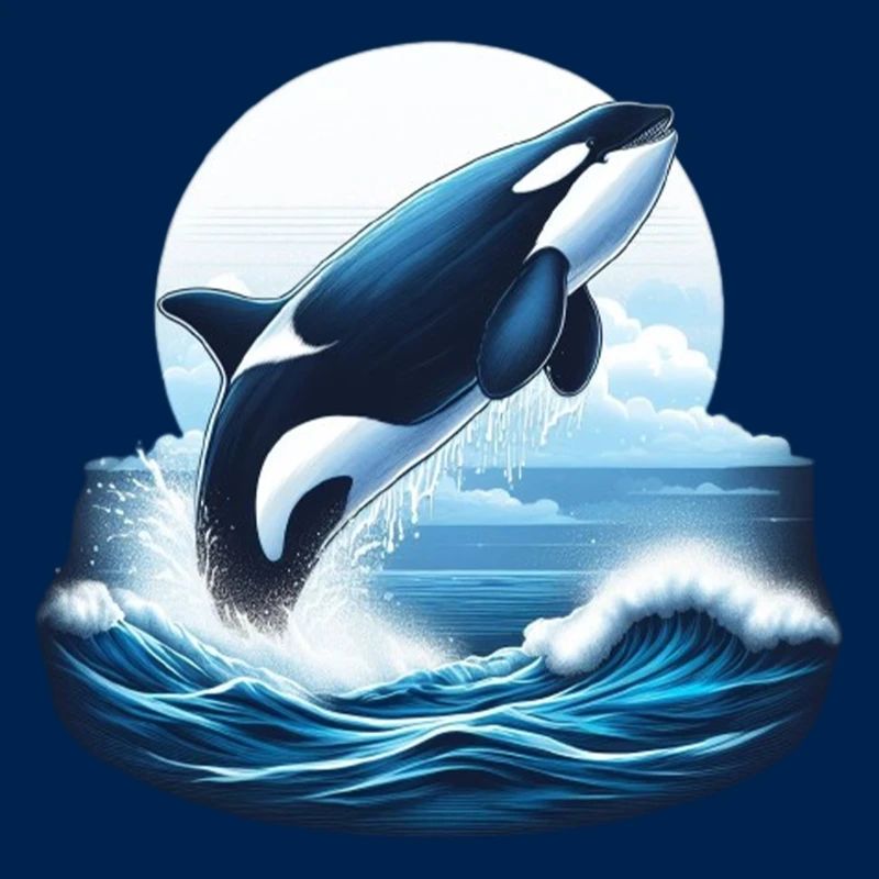 Blauer Orca