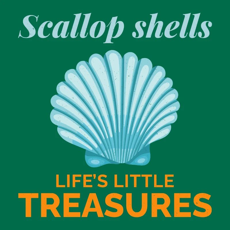 Scallop Seashells Collector Beachcomber Shellfish