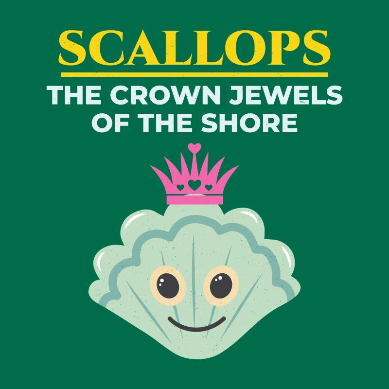 Scallop Seashells Collector Beachcomber Shellfish