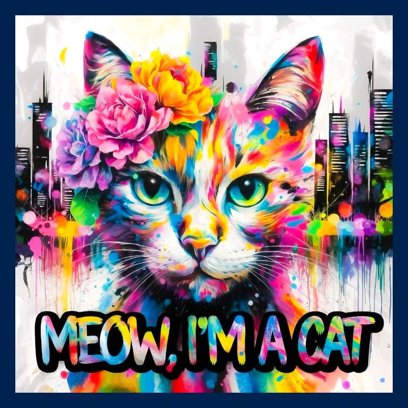Kunstvolle katze