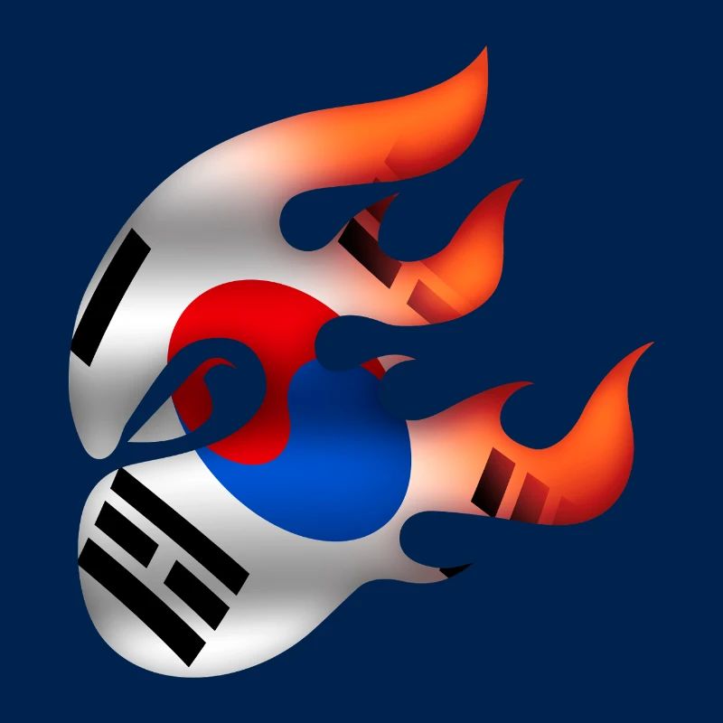 Drapeau coréen - Corée - Ninja