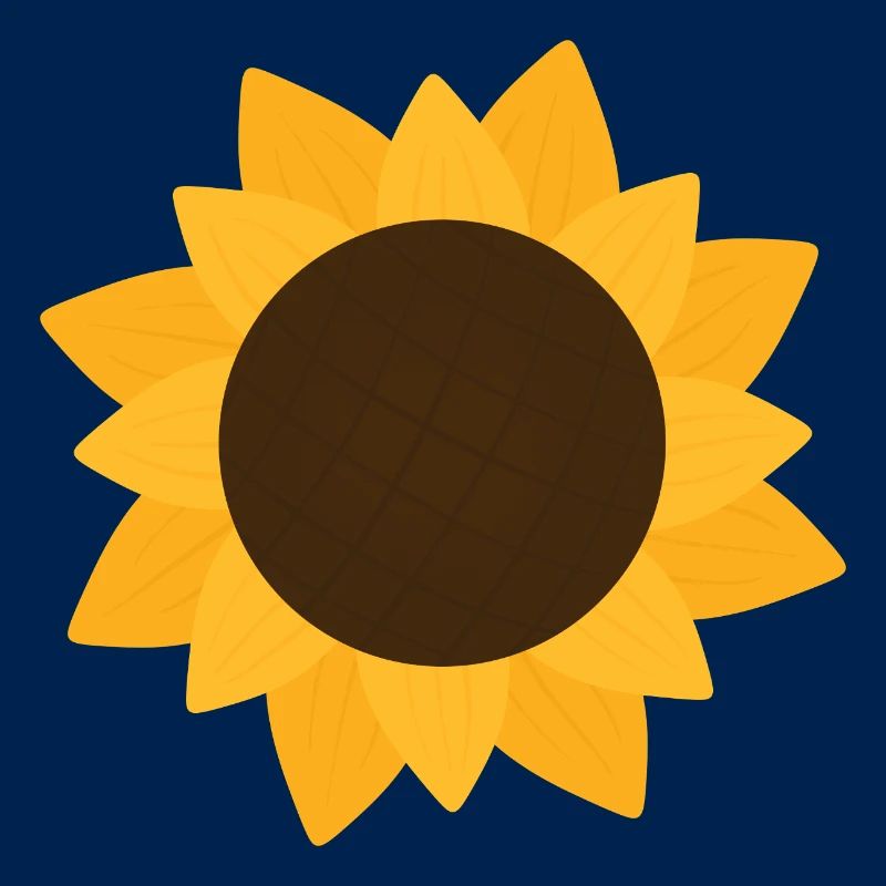 Sunny Sunflower Botanical Pattern