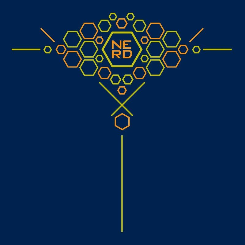 Nerd Hex Pattern Gradient