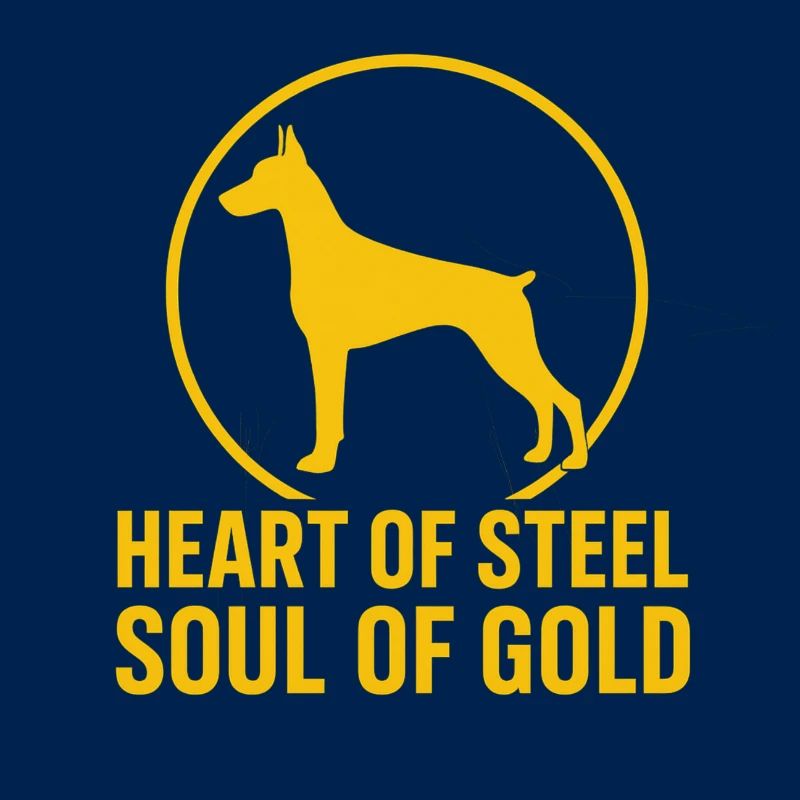 Conception de doberman pour de véritables amants