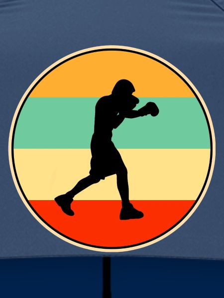 Retro-Box-Silhouette-Kampfsportler