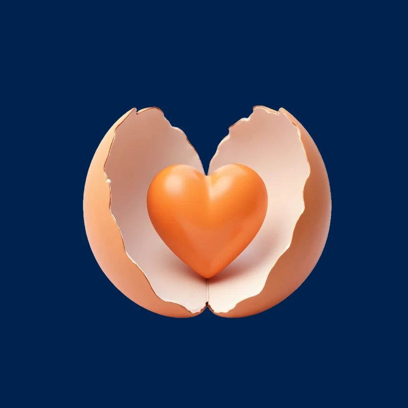 Heart in Broken Eggshell