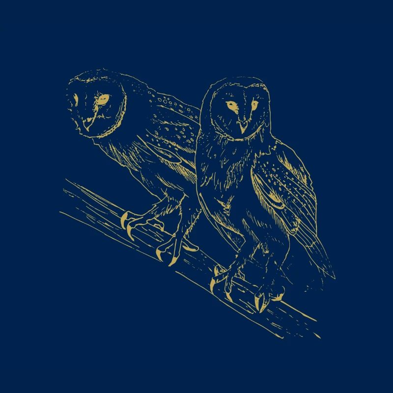Illustrierte Designs mit Eulen
