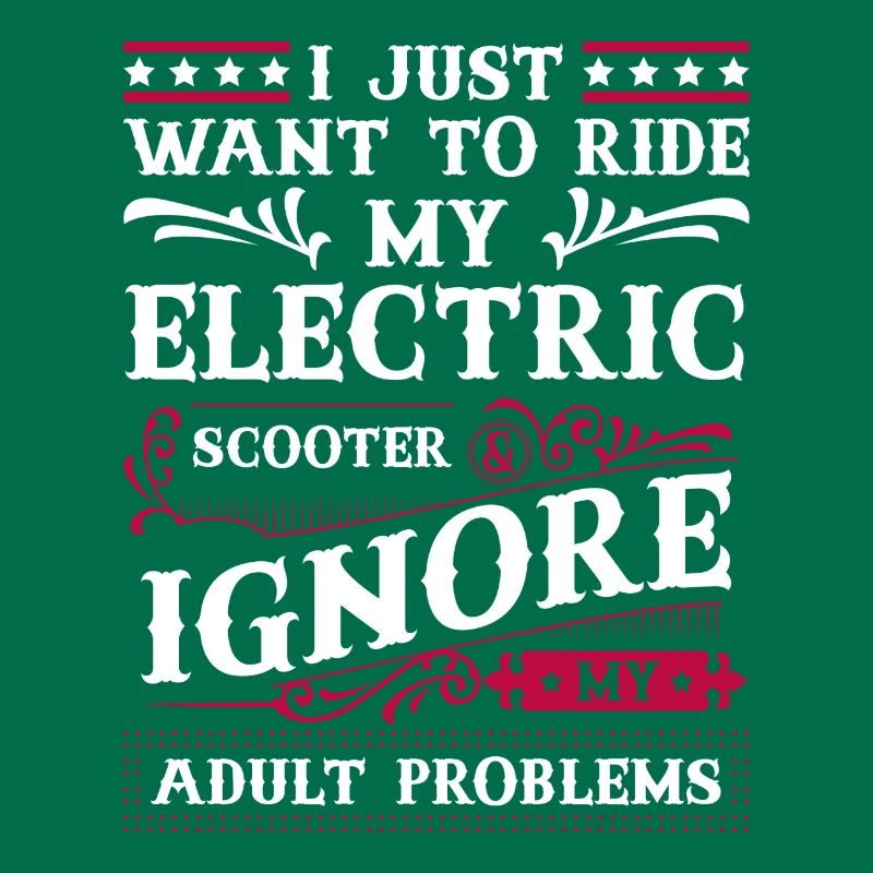 Rollerfahrer Elektrisch E-Roller Ladestation