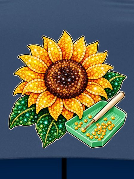 Diamond Painting Motiv - Funkelnde Sonnenblume