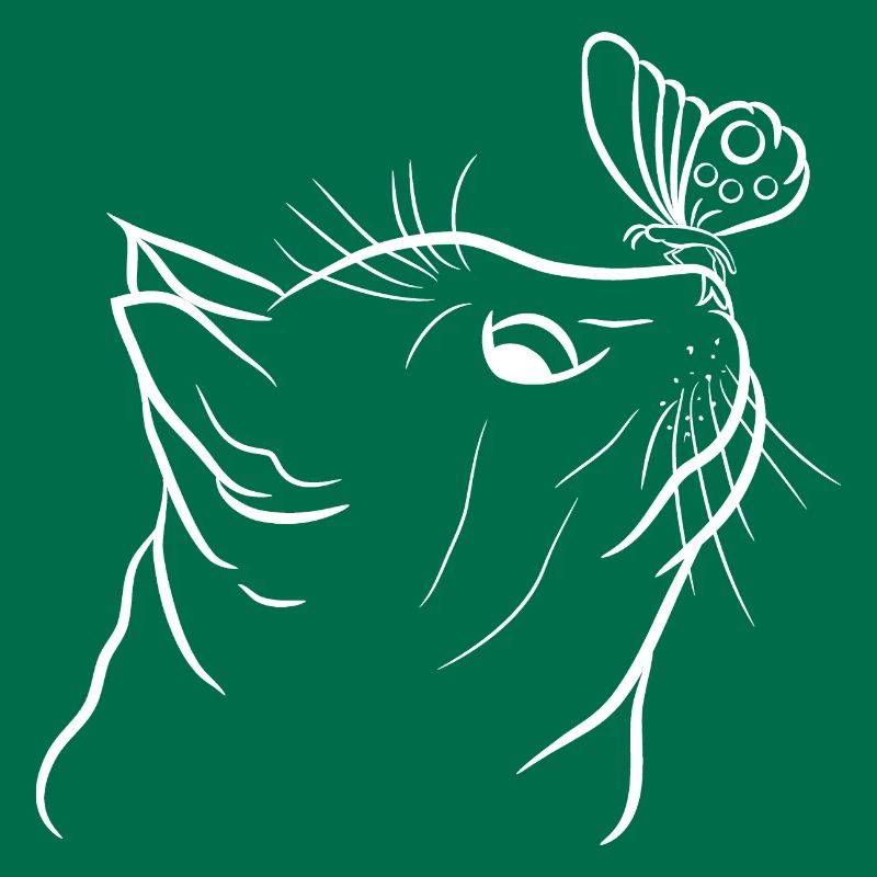 Chat avec chat papillon Chat Lover Chat Chaton