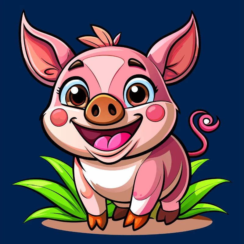 Cheerful piggy