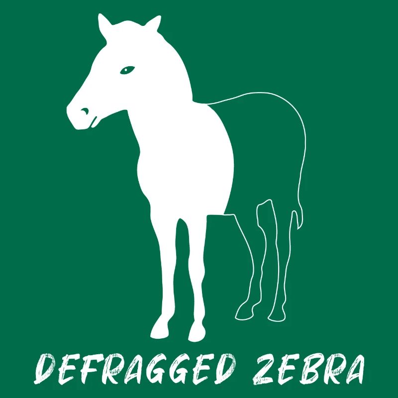 Defragged Zebra Admin Geek Programmierer Geschenk