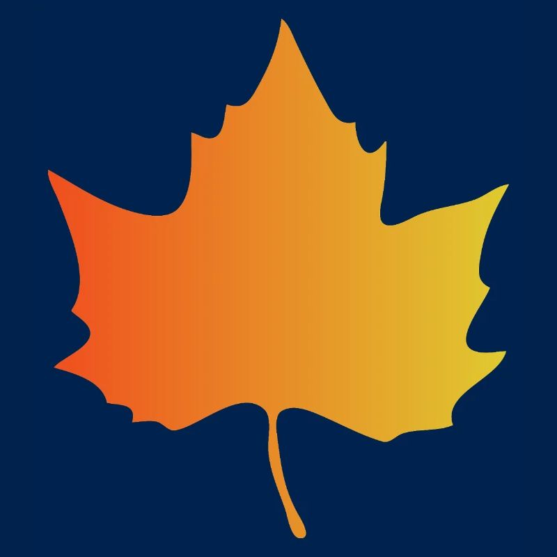 Autumn Gradient Maple Leaf