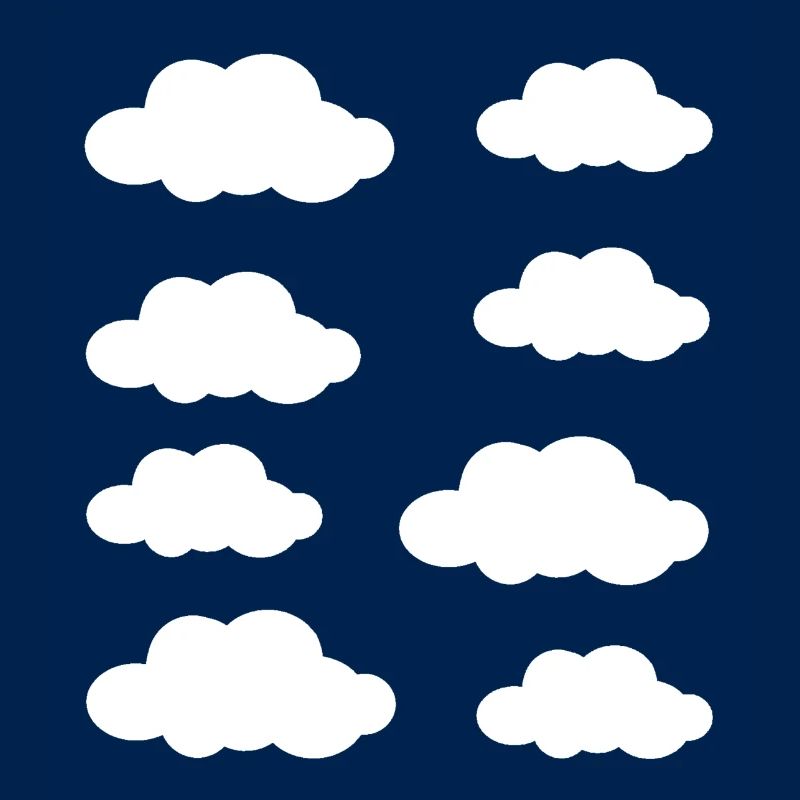 White clouds
