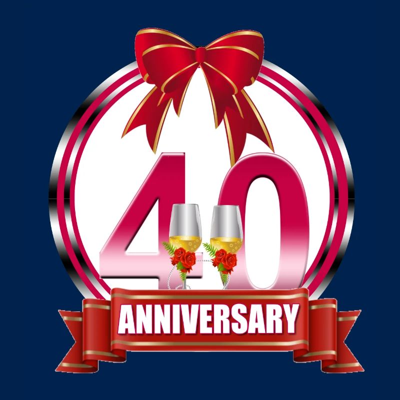 40th wedding Anniversary Ruby wedding anniversary