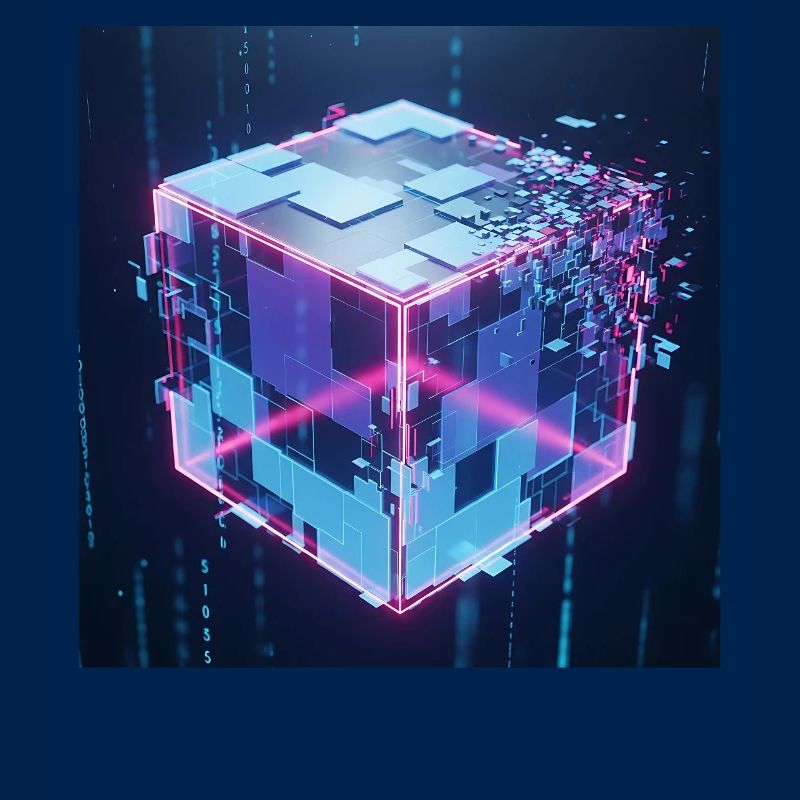 Digitaler Würfel Technologie Digital Cube Tech