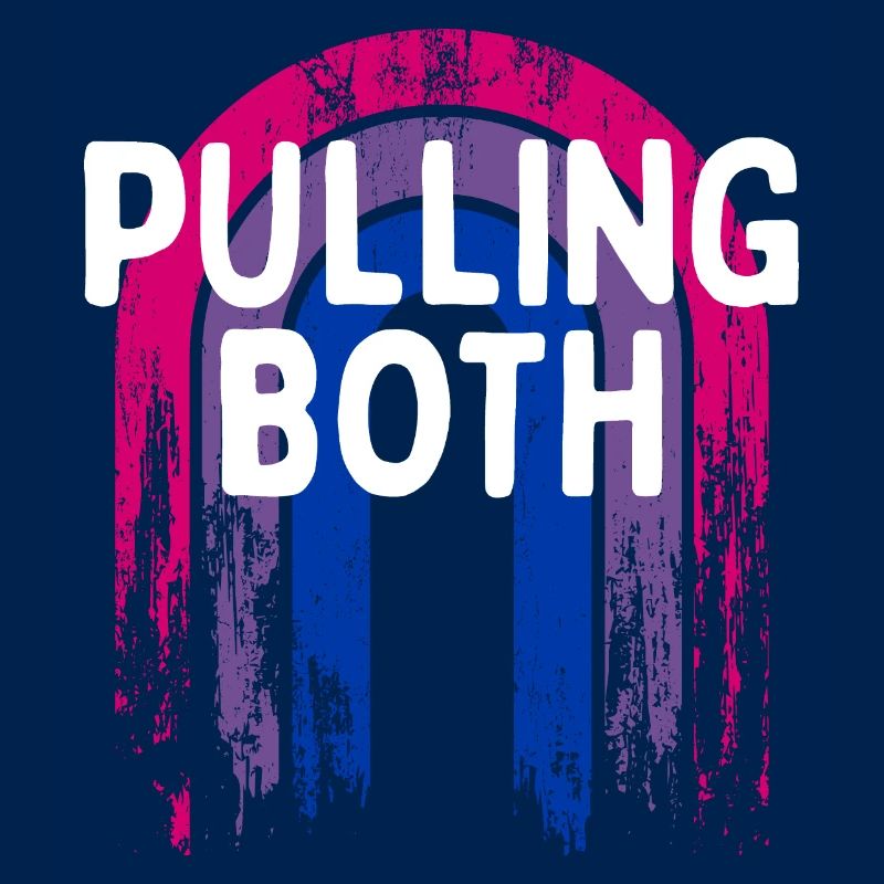 Pulling Both Bisexual LGBTQ Bi Pride Couples Funny
