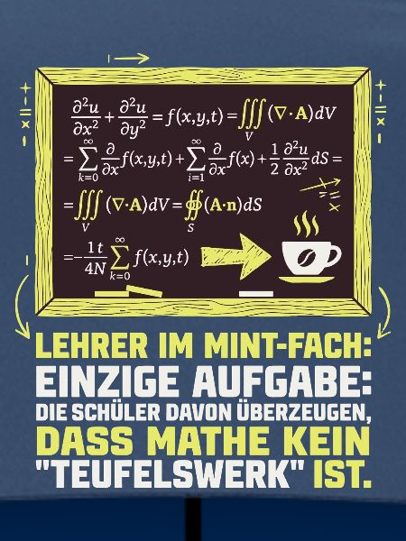 MINT Lehrer-Mathe-Kaffee-lustig