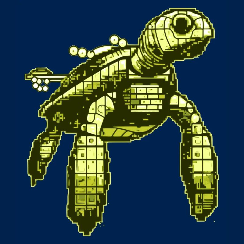 Video Game 8 Bit Turtle
