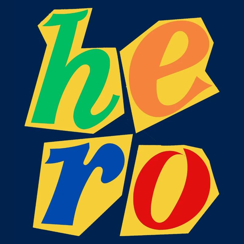 Conception de lettres majuscules Hero