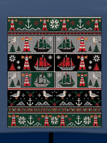 Weihnachten Seefahrer Strickdesign