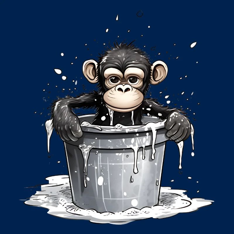 Monkey seeks cooling