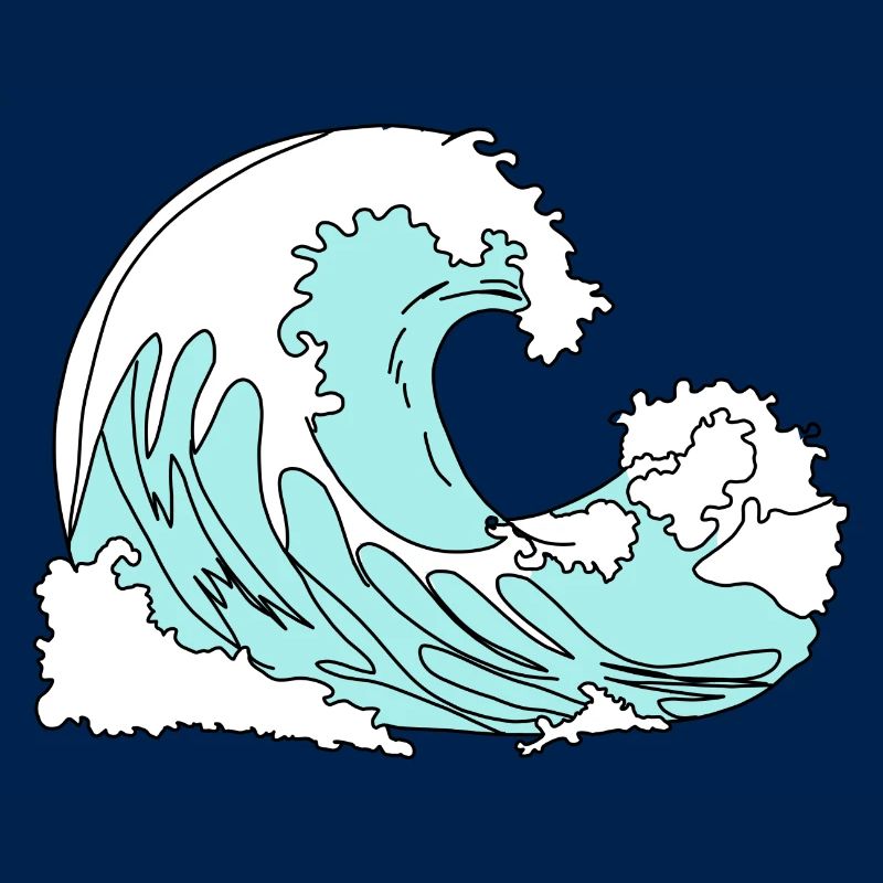 Wave Retro Comic Style