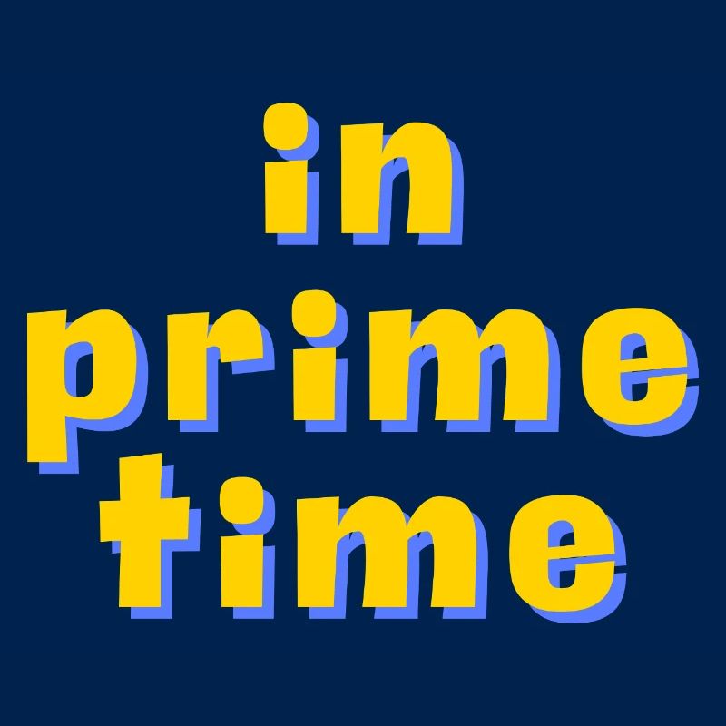 In Prime Time Retro 3D Typography