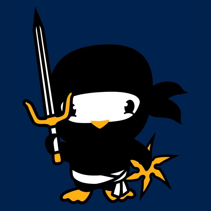 Oiseau Ninja Combattant Assassin Épée Ninja Star