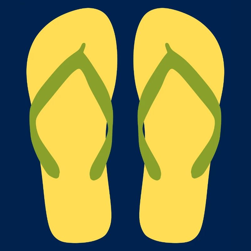 Sonnengelbe Flipflops