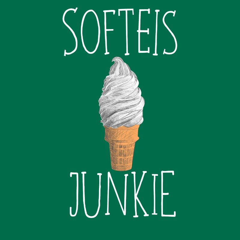 Softeis Junkie Eis Eiscreme Sommer Sonne Waffeleis