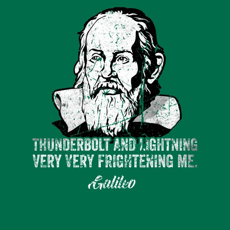 Thunderbolt lightning Galileo Philosopher Physics