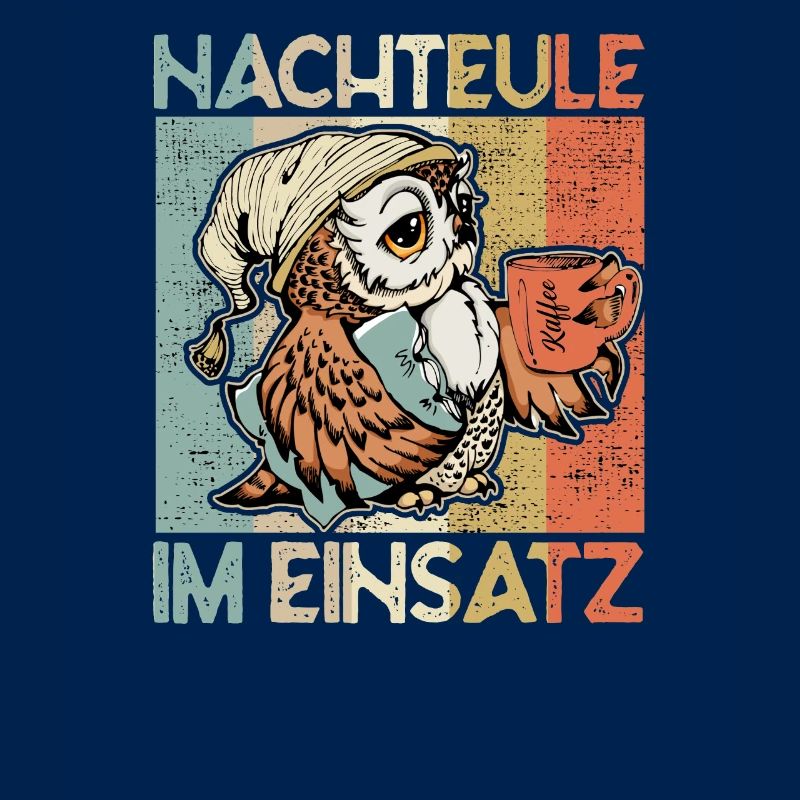 Nachteule im Einsatz Eule Müde Krankenschwester