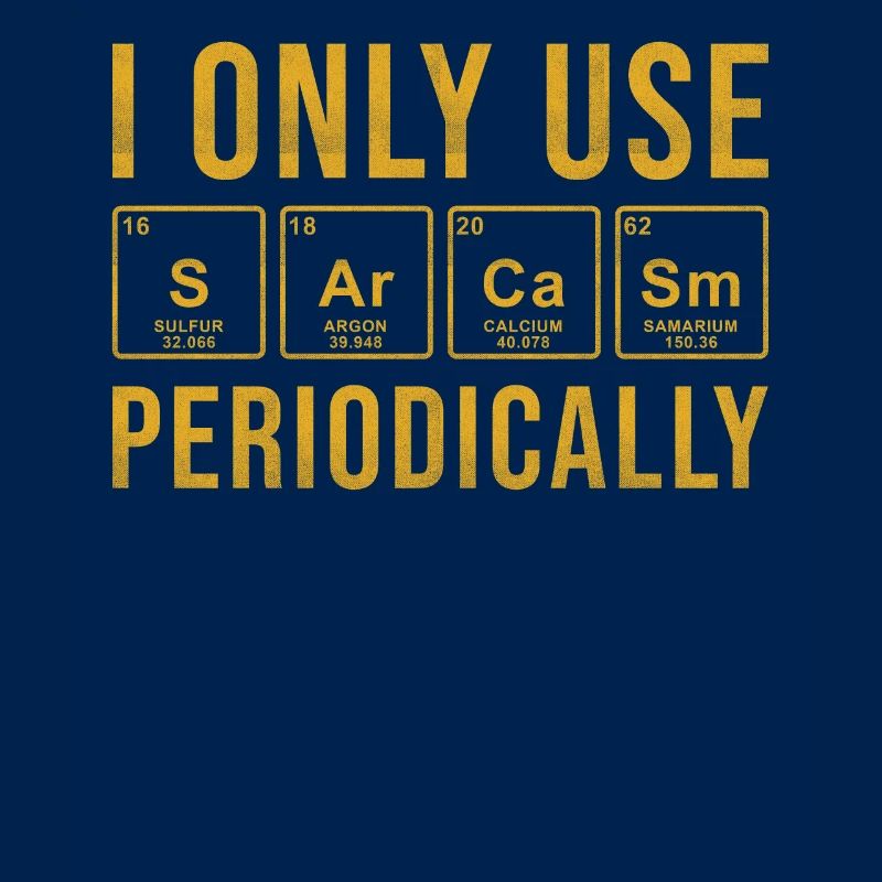 Sarcasm Periodic Table