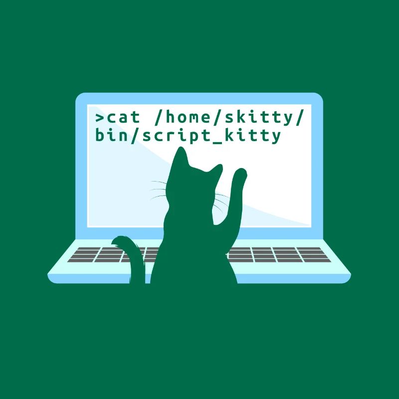 Katze als Programmierer Coder Katzenbesitzer