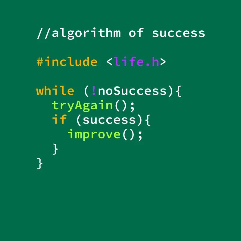 Succès programmeur à succès algorithme