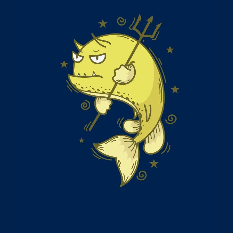 Kuhfisch mit Dreizack Meer oder Aquarium