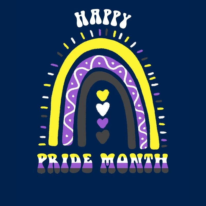 Happy Pride Month Nonbinary Boho Regenbogen