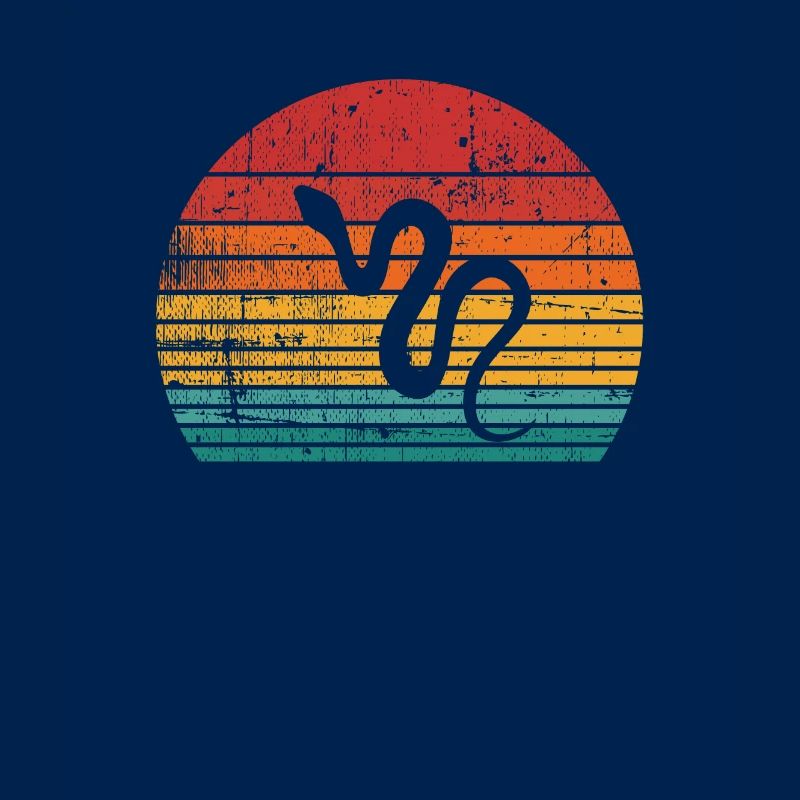 Snake Retro Reptile Python Idée cadeau