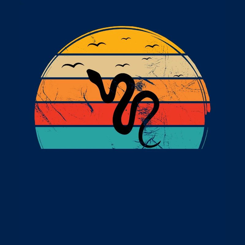 Snake Retro Reptile Python Gift idea