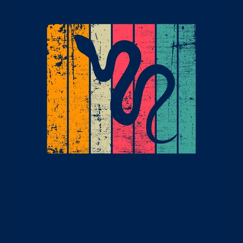 Snake Retro Reptile Python Idée cadeau