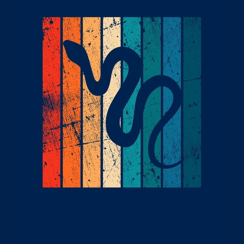 Snake Retro Reptile Python Gift idea