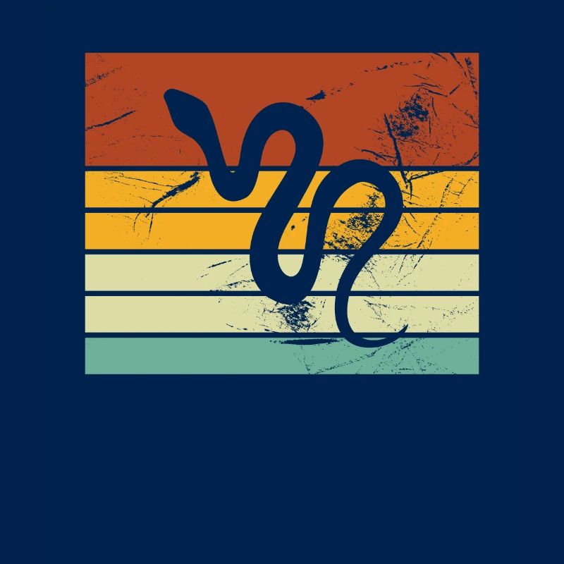 Snake Retro Reptile Python Gift idea