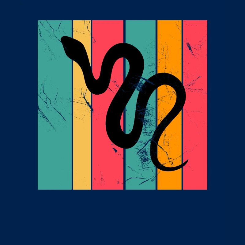 Snake Retro Reptile Python Gift idea