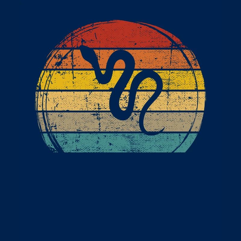 Snake Retro Reptile Python Gift idea