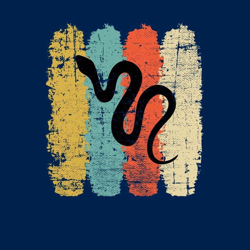 Snake Retro Reptile Python Gift idea