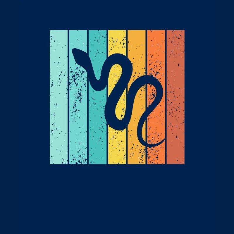 Snake Retro Reptile Python Idée cadeau