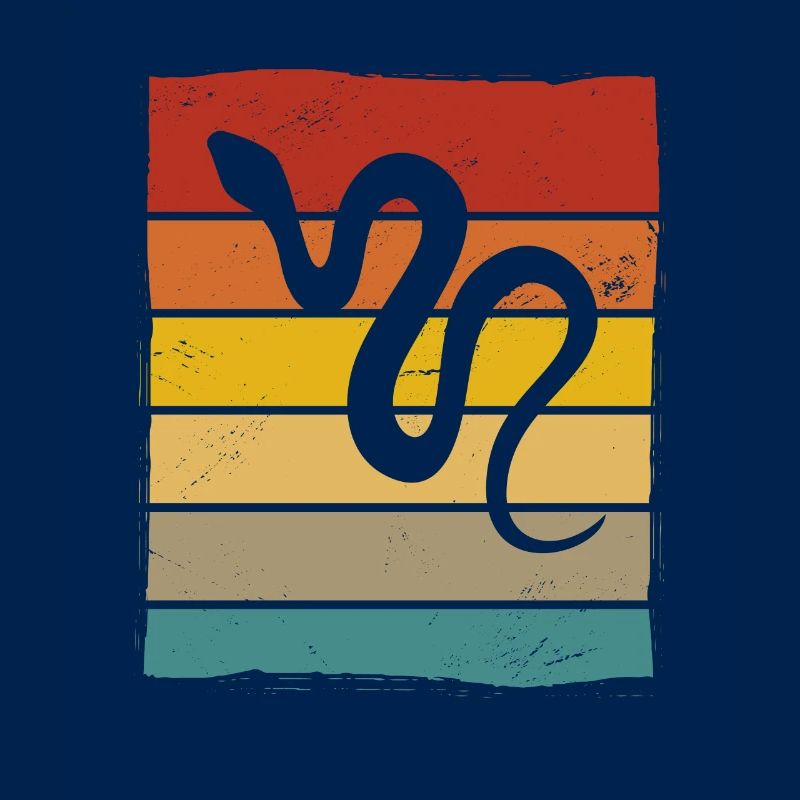 Snake Retro Reptile Python Gift idea